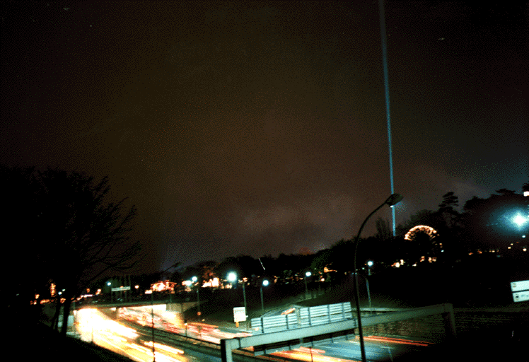 lumières sur les voies bois de Vincennnes